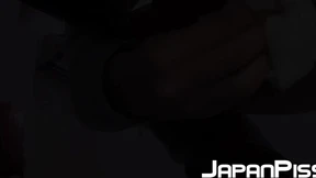 Compilation of four Japanese babes taking hot public piss