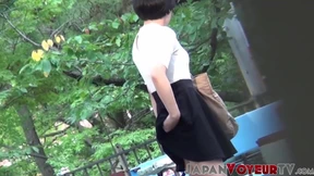 Adorable Japanese babes taped secretly while urinating