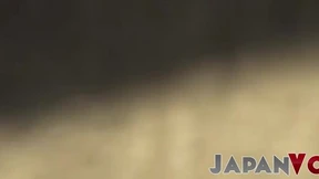 Hairy Japanese exhibitionist peeing on hidden camera