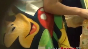 Japanese teens filmed while changing to swimsuits