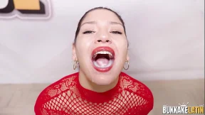 Bukkake Latin - Big-assed Rosex Argentina receives sperm by the liter 