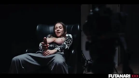 Cute Blonde Gets Facefucked by Trans Brunette with Massive Futa Cock - Time Freeze Fantasy