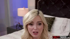 Petite blonde teen enjoys rough anal sex after guy enjoyed double blowjob
