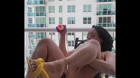 Super Soaker Pussy Spray Balcony Super Soaker Pussy Spray Balcony
