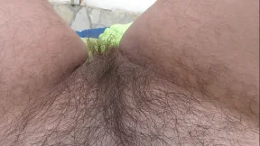 Hairy mature rimming on balcony Hairy mature rimming on balcony