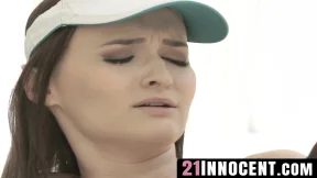 Teen cutie's tight little ass stretched by a massive BBC fucking