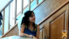 Tutty, a sublime brunette, enjoys this cock!