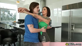 Innocent beauty devours forbidden fruit & mommy teaches taboo taboo taboo