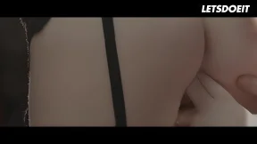 Blonde Bimbo Zazie Skymm Gets Drilled to the Guts by Beefcake Boyfriend