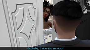 Slutty Sims bride gets freaky during wedding reception, hubby watches as she gets pounded Slutty Sims bride gets freaky during wedding reception, hubby watches as she gets pounded