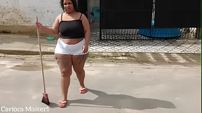 Hot wife neighbor seduced me behind closed doors with her sultry curves