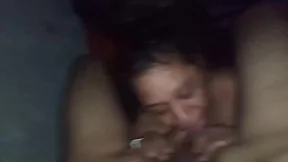 Wild Mexican chick blows massive cocks like crazy