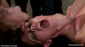 Toned slave body ravished on the street Toned slave body ravished on the street