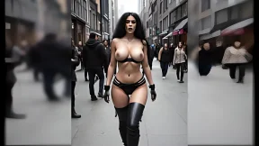 Juicy-bodied beauty flaunts her assets in public, sans bra, ASRM audio accompaniment for solo play Juicy-bodied beauty flaunts her assets in public, sans bra, ASRM audio accompaniment for solo play