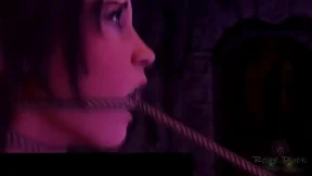 Mad daddy gets all tied up in BDSM bondage for 4th birthday bang