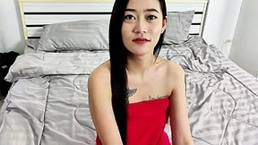 Ripe teen Thai tart takes on a fat Western cock&#x1F32D;