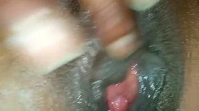 As filthy dark-haired mature woman drips with lustful desire
