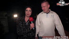 Girlie seduces dude on scandal street, public booty-fuck on streets
