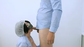 Nurse excels at sperm collection; prostate massage included