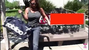 Massive Fakes Blonde Whore Gags on Huge Cock&#x1F32D;, Tattooed Stud Impales Her Gaping Muff