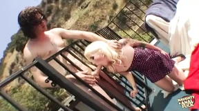Blonde babe gets railed in backyard, ending in anal👌 creampie extravaganza Blonde babe gets railed in backyard, ending in anal👌 creampie extravaganza