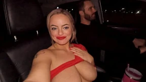  Busty chick shows me hers then invites me home after our club encounter
