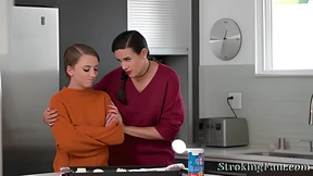 Cute teens Penny and Macy had intense sex with Tyler