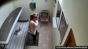  Busty Instructor Explores Public Solarium