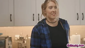 Lulu Chu caught Electra Rayne masturbating and helps her out