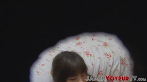 Little Japanese lady secretly recorded masturbating