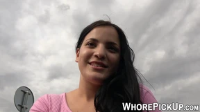Picked up street lady makes client cum after doggystyle