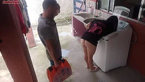 Married housewife pays washing machine repairman with her ass while husband is away Married housewife pays washing machine repairman with her ass while husband is away