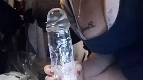 She's a succulent treat, splayed wide for my 12-inch monster