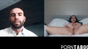PornTaboos com - Sexy Athena Faris webcam pussy play while bald stud watches PornTaboos com - Sexy Athena Faris webcam pussy play while bald stud watches