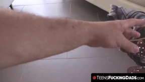 Curvy teen with natural tits drilled deep by stepdad