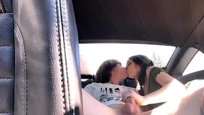 Provoking the neighbor's daughter home while driving her home, she gets creampied Provoking the neighbor's daughter home while driving her home, she gets creampied
