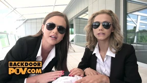 Ass&#x1F351;- sex thrillers: horny&#x1F975; cops bang teen slappers Tina Kay & Veronica Leal's butts