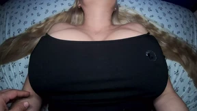 Blowjob Beauty begs for BBC on her Massive Tits