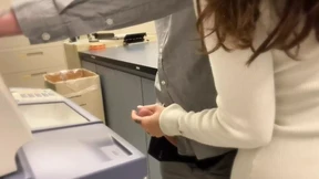Blowjob freak fest in corporate corridor - Cum-filled climax&#x1F680;