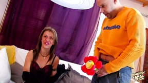 His spunk was drilled into her rear-end's tender core