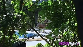 Raucous cocksucking climax🚀 session on scorching lounge patio surrounded by shimmering pool waters Raucous cocksucking climax🚀 session on scorching lounge patio surrounded by shimmering pool waters