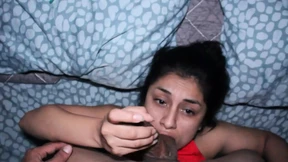 LITTLE SIS RESTS WHILE STEP-BRO GETS DIRTY WITH HER MOUTH - SPANISH PORN