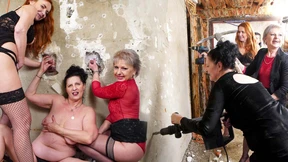 Hot grandmas get freaky and create holes with intense drilling
