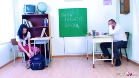 Virgin Sluts Get Railed in Classroom by Old Perverts