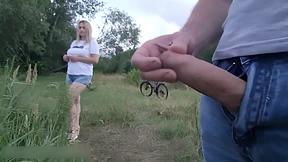 Raucous public display of unzipped genitals; randy stranger's illicit intimacy near oblivious bystander, gasps ensue! Raucous public display of unzipped genitals; randy stranger's illicit intimacy near oblivious bystander, gasps ensue!