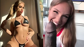 Black BBC gets sloppy kissed by sky-high Instagram model