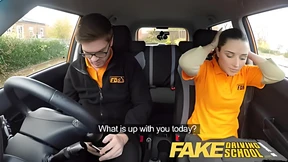 Juicy young teen taught driving skills gets ravaged after classmate's impromptu 'exam' Juicy young teen taught driving skills gets ravaged after classmate's impromptu 'exam'