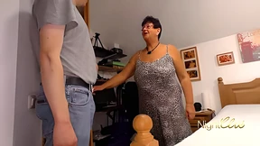 Senior siren with saturated vaginal canal