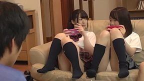 Teasing sister's bare crotch flashed, tiny smile, stinky knickers' invasion
