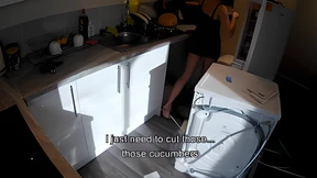 Kinky plumbing job gets hot teen mom serviced on the counter